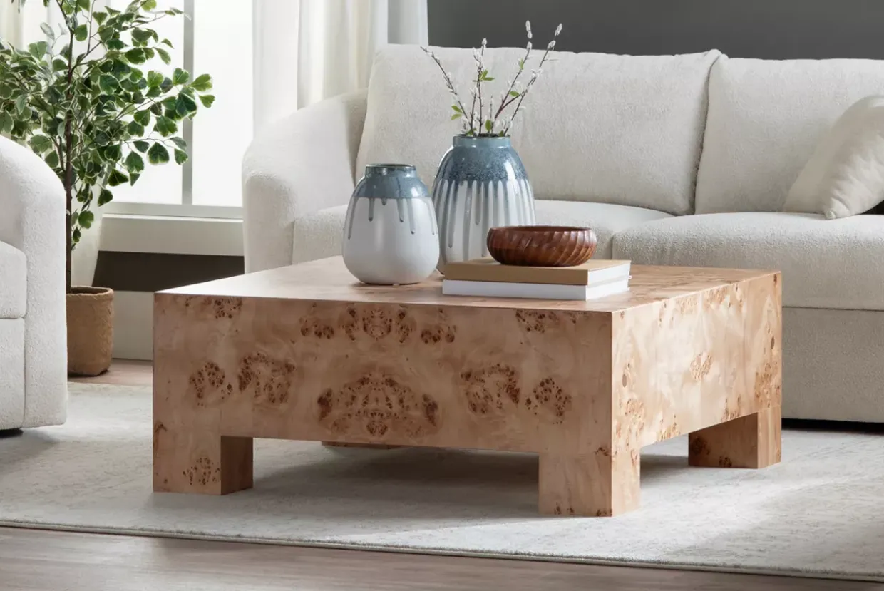 Anissa Burl Wood Coffee Table
