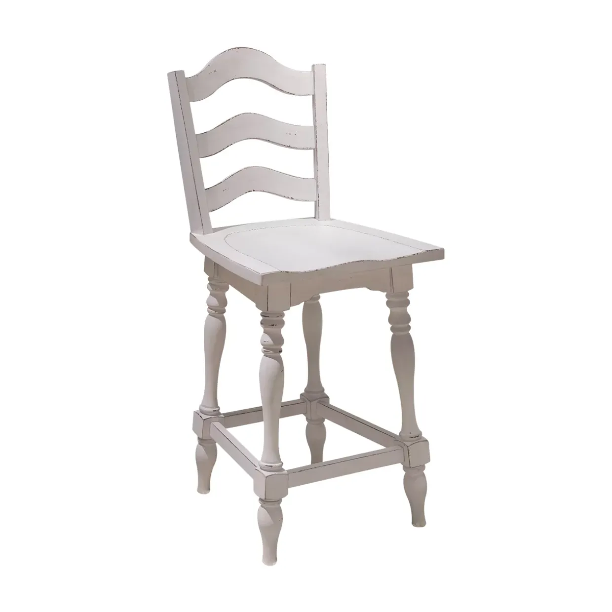 Belle Ladder Back Swivel Stool
