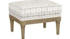 Elise Wooden Accent Ottoman