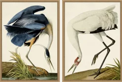 Grand Blue Heron Framed Art