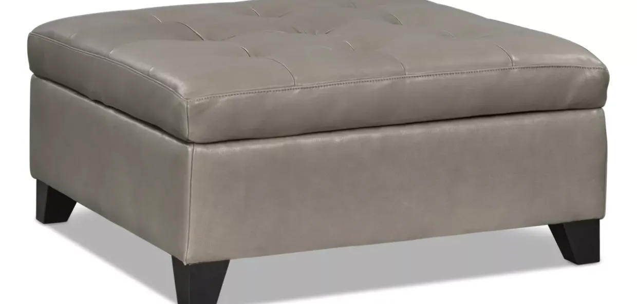 Harmony Leather Storage Ottoman