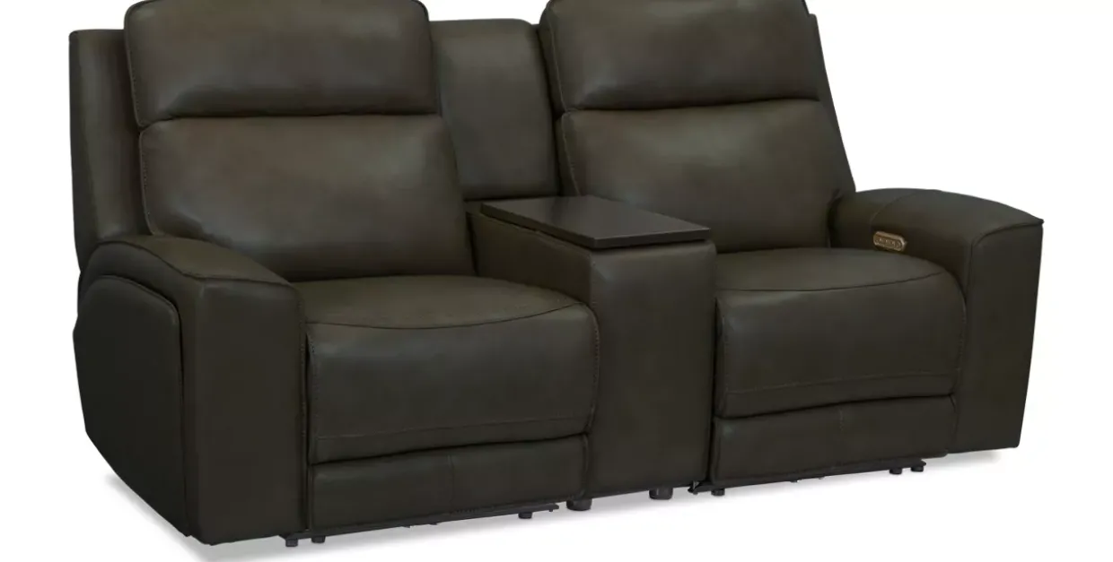 Micah Power Loveseat with Console