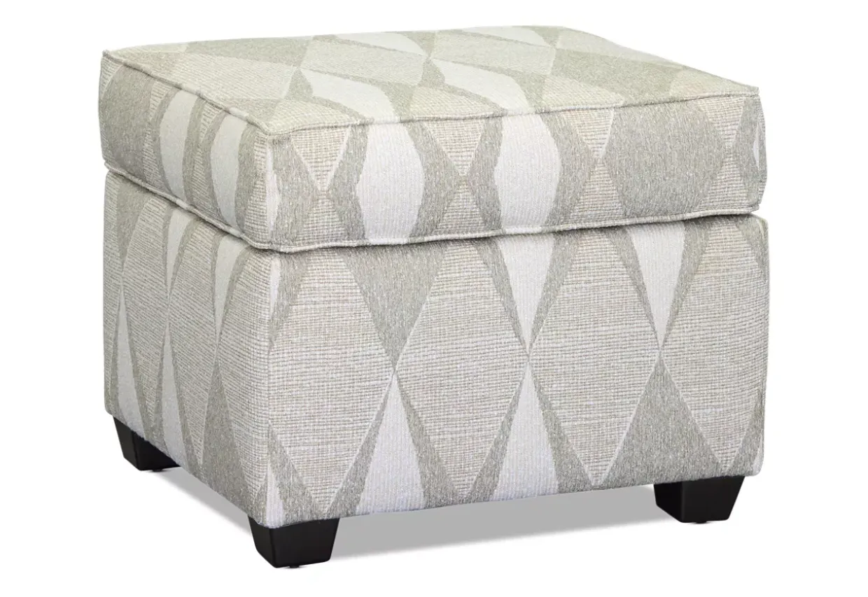 Sandy Accent Ottoman