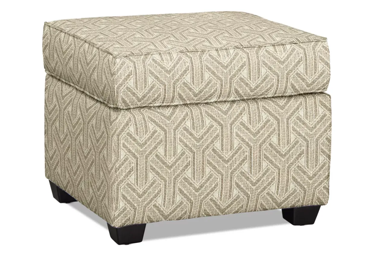 Sandy Accent Ottoman