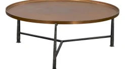 Vaughn Brass Top Coffee Table